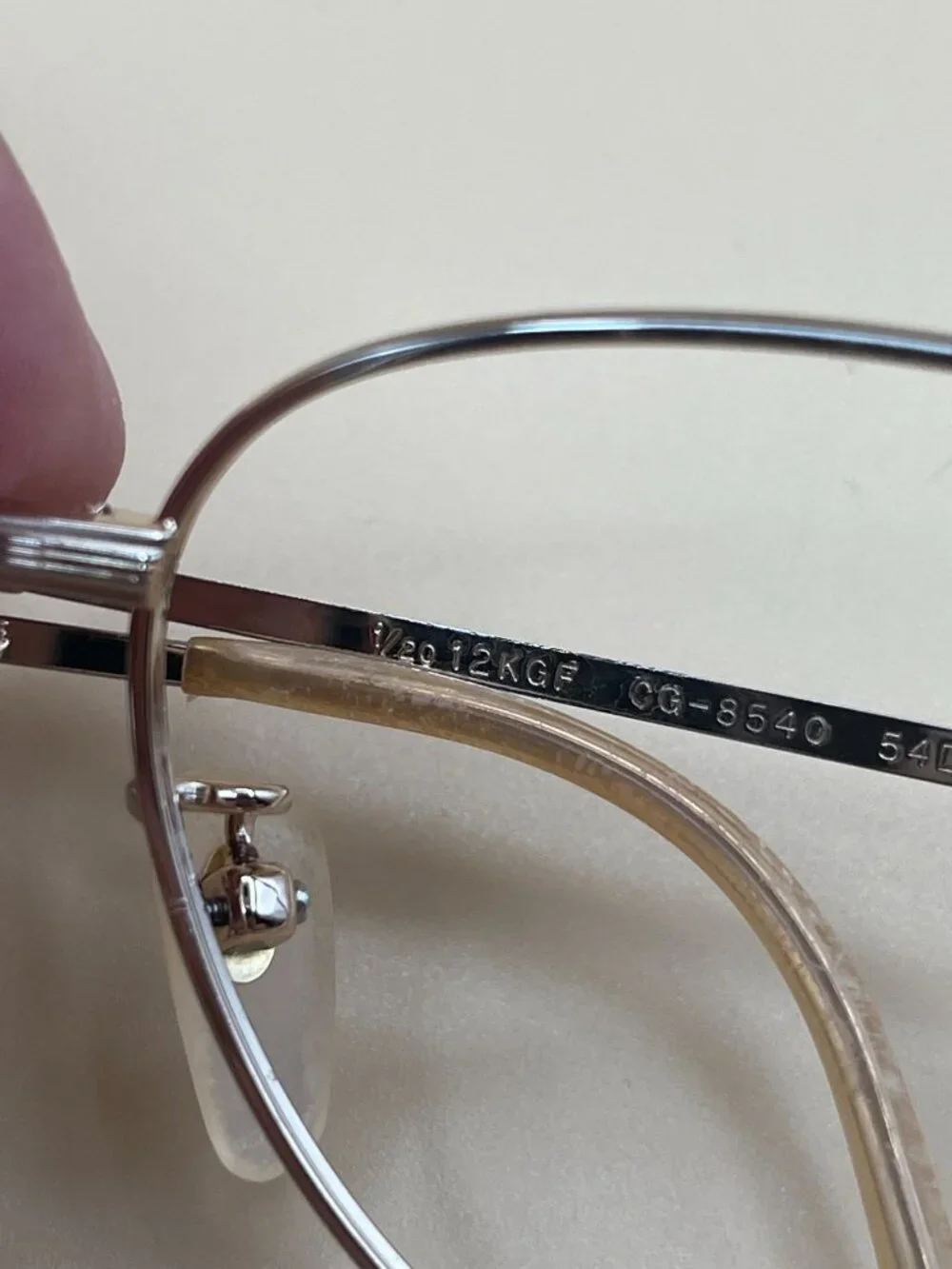 CELINE Vintage 1/20 12KGF Gold Filled Round Eyeglass Frames CG-8540 54-14-135